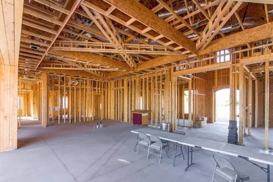 HKS basement framing in progress